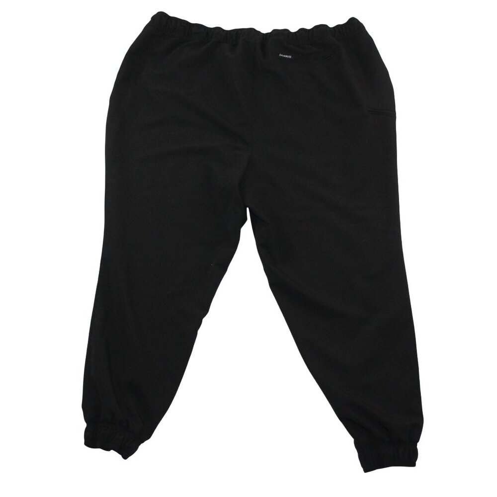 Jaanu Womens 3XL 5 Pocket Jogger Scrub Pants Black Elastic Drawstring Medical - Picture 2 of 15